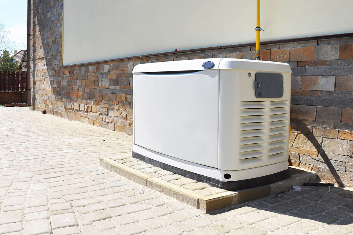 generator outside residential home