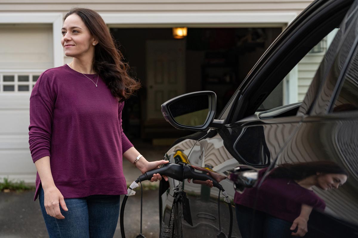 EV charging station at home